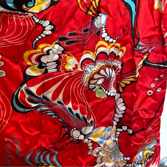 A.B.S. Collection Red Silk Mini Kimono Day Dress | New with Tags | Size: Small - Picture 3 of 14